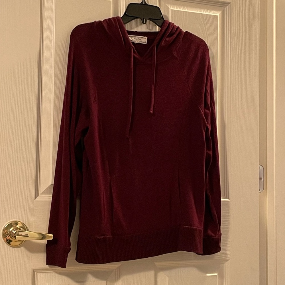 Burgundy hoodie